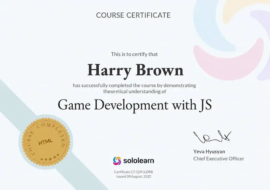 Game Development JS Certificate